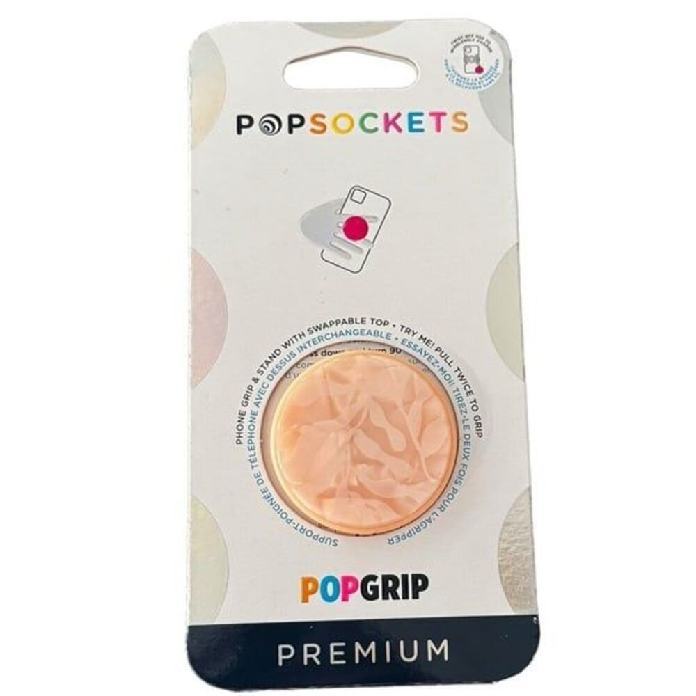 PopSockets Popgrip Premium Pink Phone Grip Stand. NEW.